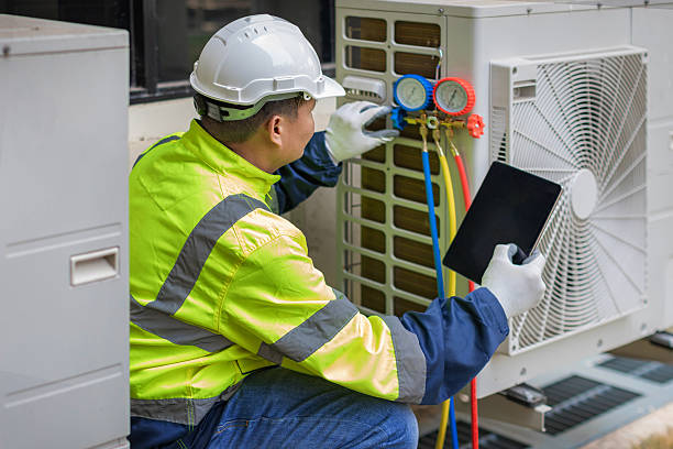 Professional Hvac technician working in Noble, OK